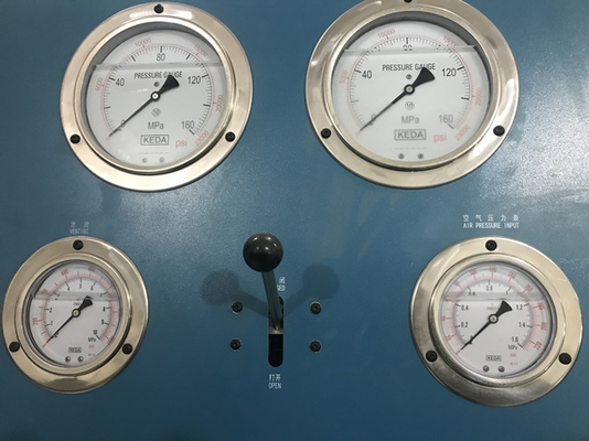Pneumatische Gashahn-Versuchseinrichtungen können Mann Mk98 mit Zeiger-Manometer prüfen